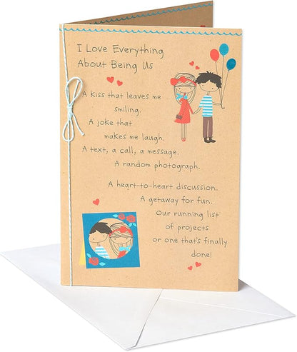 American Greetings Romantic Birthday Card (Being Us)