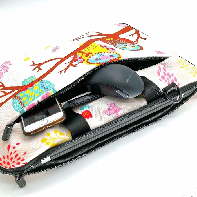 icolor 15" Laptop Shoulder Bag Sleeve Holder,14.2" 15.4 inch Computer Tablet Canvas Handbag Case Notebook Messenger Briefcase