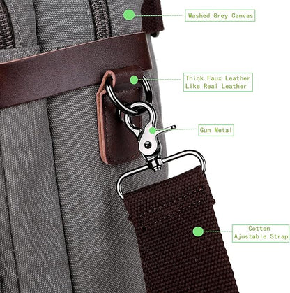 BAOSHA Convertible Briefcase Backpack 17 Inch Laptop Bag Case Business Briefcase HB-22