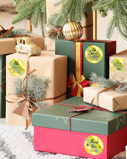 Phomemo 2” Circle Thermal Labels, Self-Adhesive Round Direct Sticker Label, Circular Thermal Printer Label for Logo Design, Name Tag, Thanks Card, Address, QR Code, 400 Labels/Roll, Laser Gold