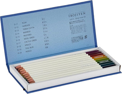 Tombow 51526 Irojiten Colored Pencil Dictionary Set, Woodlands, Set of 30. Beautifully Crafted Wax-Based Colored Pencils with Enamel Finish