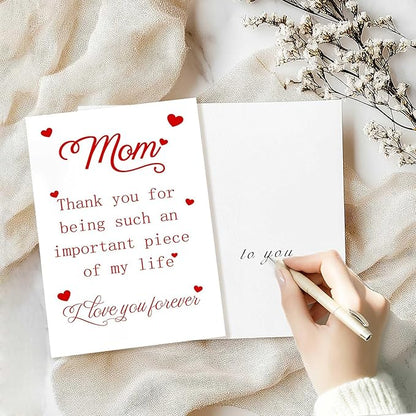 Funny Mom Birthday Card from Daughter Son, Sweet Birthday Gifts Cards for Mother, Unique Thank You for Mom Card, Best Mom Birthday Gifts Ideas