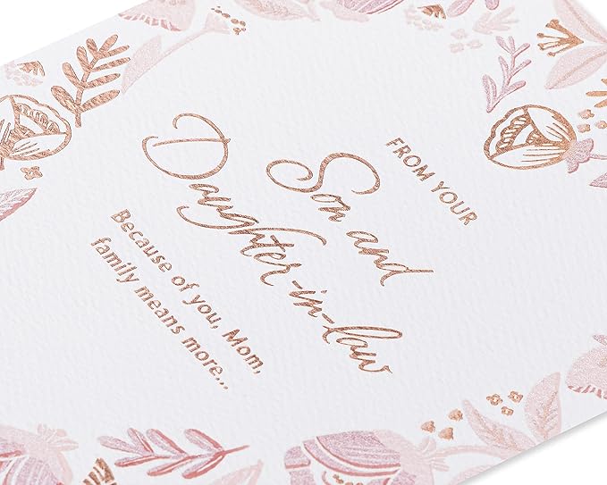 American Greetings Mothers Day Card from Son and Daughter-In-Law (Family Means More)