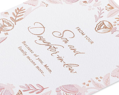 American Greetings Mothers Day Card from Son and Daughter-In-Law (Family Means More)