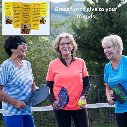 Pickleball Prayer Holy Card Bookmark Bulk Lot Bundle Funny Pickle Pickleballer Pack Made in The USA, Set of 5