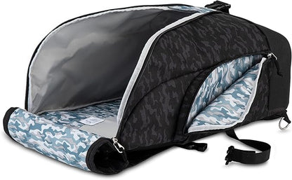 Skyway Luggage Rainier Weekender Backpack, Eco-Friendly, Made of 100% rPET Travel Laptop Bag for Women & Men, Flight Approved Carry On Bag, 43L, Kohala Black