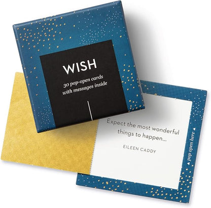Compendium ThoughtFulls Pop-Open Cards — Wish — 30 Pop-Open Cards, Each with a Different Inspiring Message