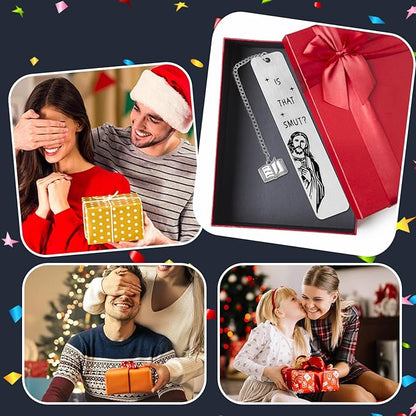 Funny Bookmarks for Women Men Metal Book Marker Bulk Tassels Personalized Bible Bookmark Cute Religious Cool Humor Peeking Jesus Bookmarks Easter Gifts for Book Lovers Coworker Reader Adults