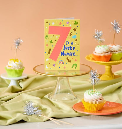 American Greetings 7th Birthday Card (Lucky to Know You)