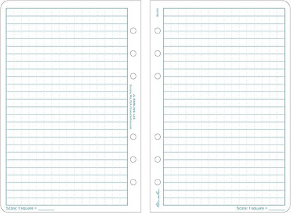 Rite In The Rain Weatherproof Loose Leaf Paper, 4.625" x 7", 32# White, Universal Pattern, 100 Sheet Pack (No. 372)