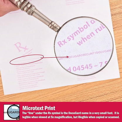 DocuGard Advanced Blue Security Paper, 7 Features, 8.5 x 11 Inches, 24 lb, 2500 Sheets (04545C)