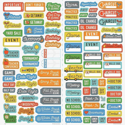 Large Print Calendar 2025 - Deluxe 2025-2026 Large Print Easy To Read Pocket Planner 2 Year Calendar Bundle with Over 100 Calendar Stickers (Low Vision Gifts, Office Supplies)