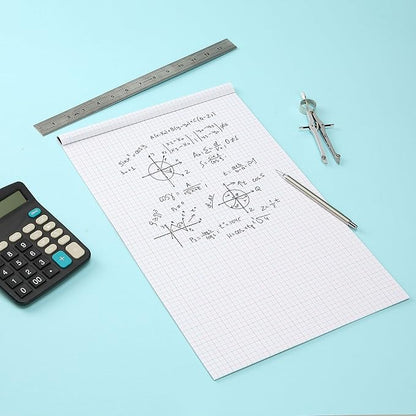 Mr. Pen- Graph Paper, 22 Sheets, 17"x11", 4x4 (4 Squares Per Inch), Colored Lined, graphing paper, grid paper, graph paper pad, 1/4 graph paper 1/4 inch grid, drafting paper, large graph paper