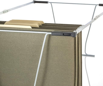 Officemate Universal Hanging File Frame, Letter and Legal Size, Rails 24 to 27, Steel, 1 Set (91966)