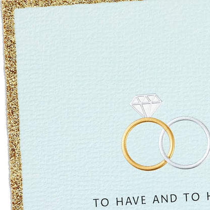 Hallmark Wedding Card, Engagement Card, Bridal Shower Card (To Have and To Hold Wedding Bands)