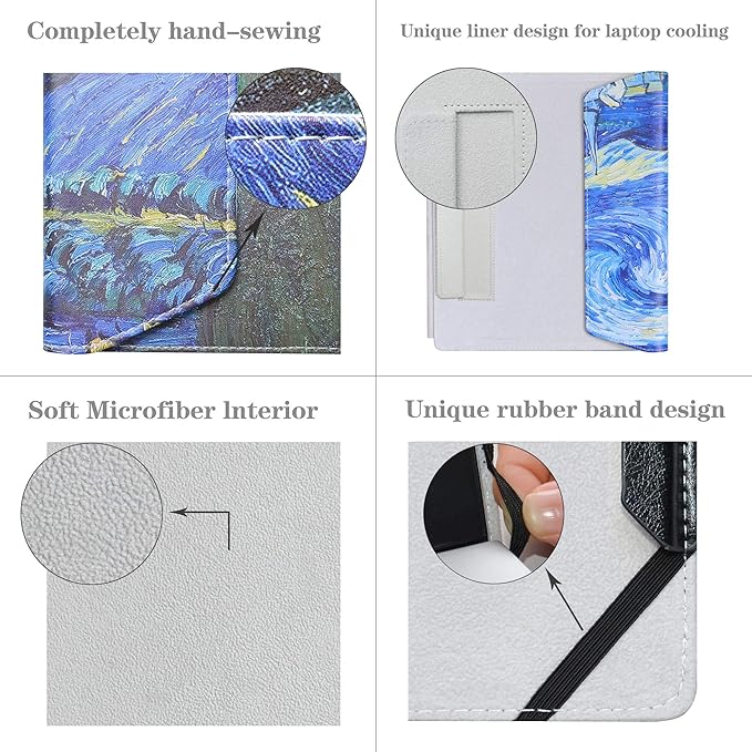 Alapmk Protective Case for 15.6 Inch Acer Aspire 5 15 A515-46-R3UB/Lenovo ideapad S145 15 S145-15IWL & 16 Inch Lenovo ThinkPad P16s/ThinkPad T16[Not fit Ideapad 320 15.6/ThinkPad P16],Starry Night