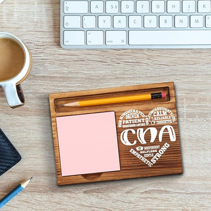 Certified Nursing Assistant Sticky Note Holder, Certified Nursing Assistant Thank You Appreciation Gifts for Men, Women, CNA Office Desk Self-Stick Note Pad Holders GSH377