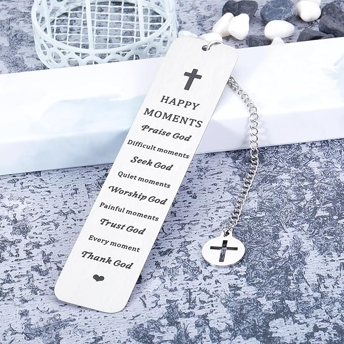 Baptism Gifts for Women Men Confirmation Gifts First Communion Gifts Christian Bookmarks for Women Men Christmas Graduation Gift for Her Him Confirmation Gifts for Teen Boys Girls Religious for Women