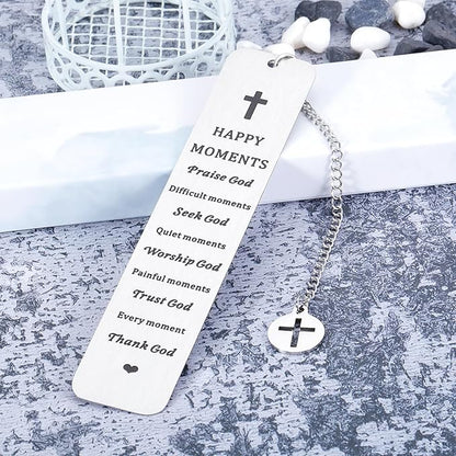Baptism Gifts for Women Men Confirmation Gifts First Communion Gifts Christian Bookmarks for Women Men Christmas Graduation Gift for Her Him Confirmation Gifts for Teen Boys Girls Religious for Women