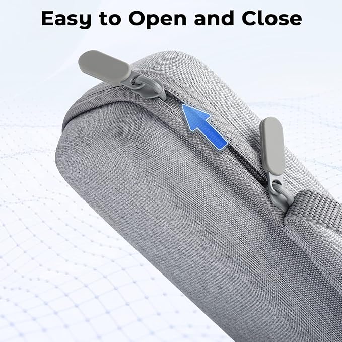 Odaro Portable Printer Storage Travel Carry Case, Compatible with M08F Letter, M08F A4, MT800 Thermal Printer, Compact and Lightweight, Waterproof and Shock Proof - Grey