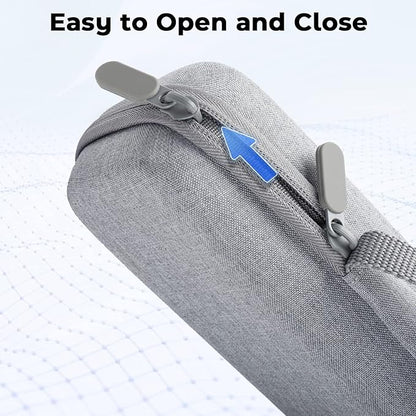 Odaro Portable Printer Storage Travel Carry Case, Compatible with M08F Letter, M08F A4, MT800 Thermal Printer, Compact and Lightweight, Waterproof and Shock Proof - Grey