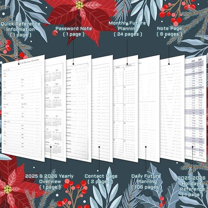 Weekly Planner 2025, Academic Year Weekly and Monthly Planner from JANUARY.2025 - DECEMBER.2025, 8.5" X 6.2", Daily Planner Notebook with Tabs for Women, Perfect Organizer