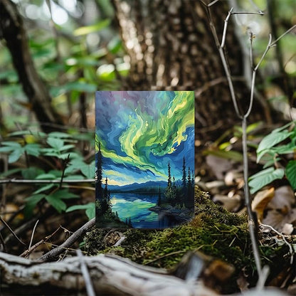 Blank Cards with Envelopes All Occasion,Whimsical Watercolor illustration Design Blank Greeting Cards 4x6,40Pack -Blank Greeting Cards,Note Cards with Matching Peel-and-Seal Rustic Envelopes