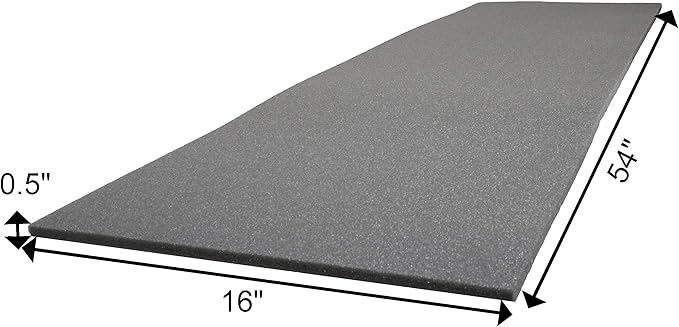 Case Club Customizable Polyethylene/Polyurethane/Convoluted Foam 54 x 16 Inches