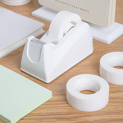 Amazon Basics Tape Dispenser with Refill Rolls - 3/4" x 1300" (36 yds), 16 Pack, Matte Finish