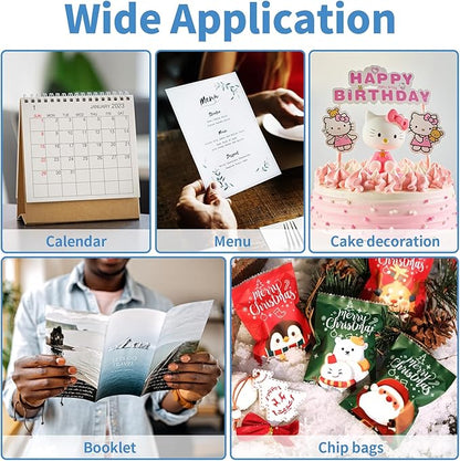 Glossy Photo Paper 11×17inches, 30 Sheets Inkjet Photo Printer Paper, Instant Dry Picture Paper for DIY Chip Bag, Flyers, Cards, Calendars and Brochures(180gsm/48lb)