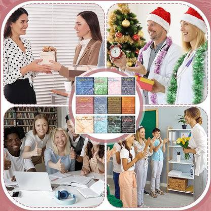 Yinder 24 Pcs Employee Appreciation Sticky Notes Thank You Gifts Bulk Note Pads with Sayings Teacher Gift Mini Pocket Inspirational Notepads for Coworker Office Supply 3 x 3''(Marble,Thanks)