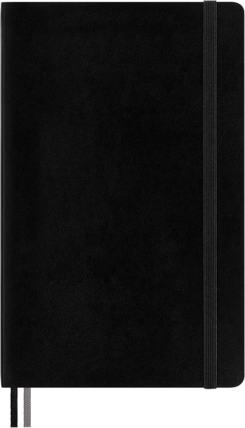 Moleskine Classic Expanded Notebook, Soft Cover, Large (5" x 8.25") Ruled/Lined, Black, 400 Pages
