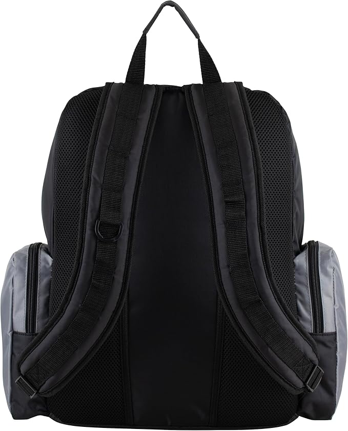 Eastsport Extra Large Backpack Expandable Oversized For Travel Hiking Work Camping Sports Outdoors With Drawstring Bag 18x13.5x9.5 Mochila De Viaje Ash Gray Black