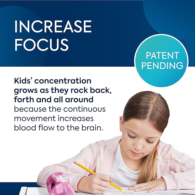 Bouncyband Wiggle Wobble Chair Feet, 10-Pack – Transform a Standard School Chair into a Wobble Chair – Chair Feet for Classroom Help Improve Concentration and Calm Children Aged 3+