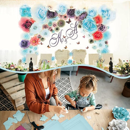 100 Sheets Light Blue Cardstock 8.5 x 11 Pastel Paper, Goefun Blue Card Stock Printer Paper for Wedding Invitations, Menus, Crafts, DIY Cards