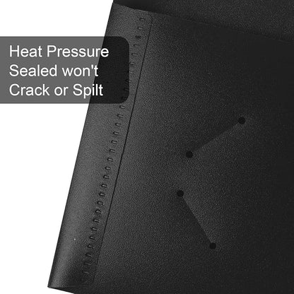 12-Pack Plastic Folders with Pockets,2-Pocket Poly Folders Holds 8-1/2" x 11" Paper for School/Office/Home, Black