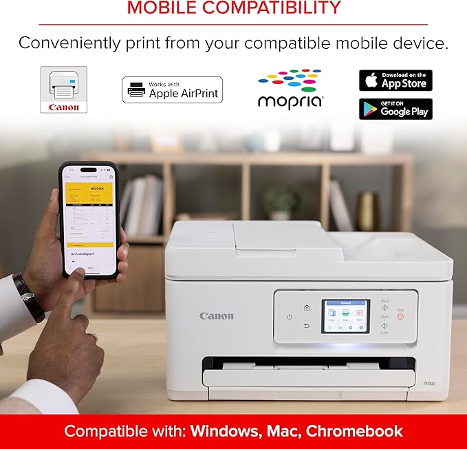 Canon PIXMA TR7820 – Wireless Home All-in-One Printer