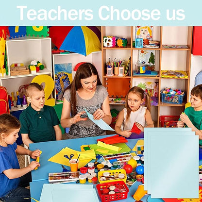 24 Sheets Blue Shimmer Cardstock 8.5 x 11 Metallic Paper, Goefun 80lb Card Stock Printer Paper for Invitations, Weddings, Parties, Showers