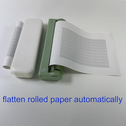 IOOIOO (auto Flatten Rolled Paper Inkless Portable Thermal Letter/A4 Printer, for Rolled Thermal Paper(Printing Lasting 2-15 Years or as Long as Laser Printer)