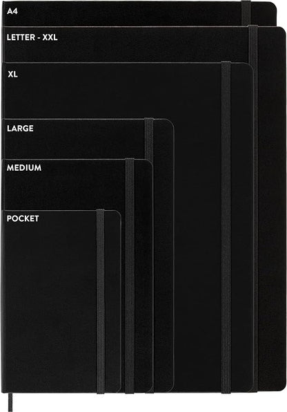 Moleskine Classic Collection Hard Cover Notebook, 1-Subject, Dotted Rule, Black Cover, (80) 10 x 7.5 Sheets