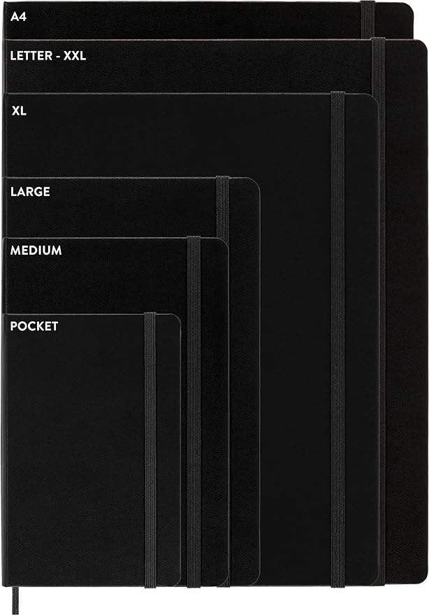 Moleskine Classic Notebook, Hard Cover, Large (5" x 8.25") Squared/Grid, Sapphire Blue, 240 Pages