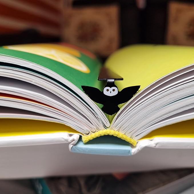 Owl Bookmark Wizard Bookmark Metal Bookmark Witch Magic Beautiful Bookmark for Girls, Boys, Kids, Book Club Gift for Teacher Gift Gifts Bookish Gifts for Book Lovers (Owl)
