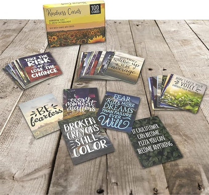Motivational Cards: 100 Inspirational, Kindness, Motivational and Quote Cards. Business Card Size - 2.5x3.5 inches (Photography - Pack of 100)