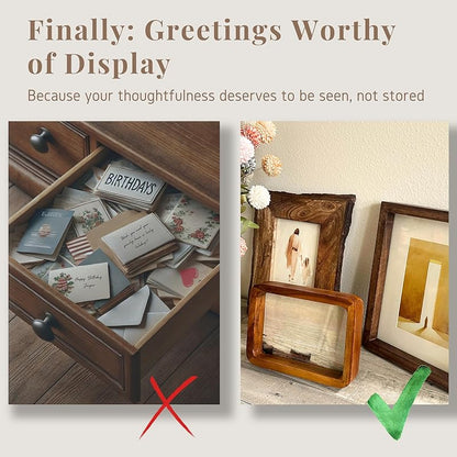 Christian Greeting Cards Set of 6 with Envelopes | Scripture Keepsake Cards, Frameable Bible Verse Art Prints, Inspirational Faith-Based Gifts for Women & Men (5"x7" Faithful Best-Seller Set)