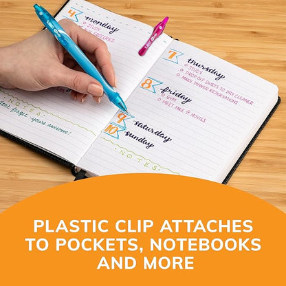 BIC Gelocity Quick Dry Ocean Themed Gel Pens, Medium Point (0.7mm), 8-Count Gel Pen Set, Colored Gel Pens for Note Taking and Journaling