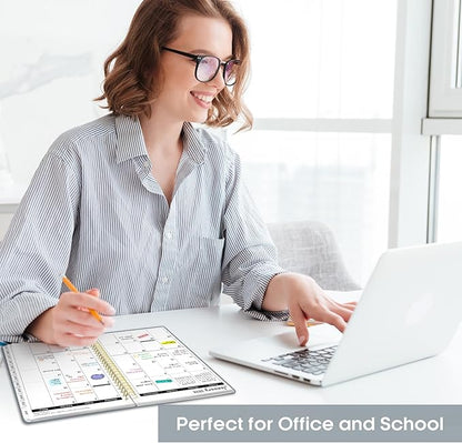 2026 Planner, Weekly and Monthly Calendar Planner, January 2026 - December 2026, Hardcover 2026 Calendar Planner Book with Tabs For Women & Men, Inner Pocket, Spiral Bound, Perfect for Office Home School Supplies - A5 (6.3" x 8.5"), Stone Gray