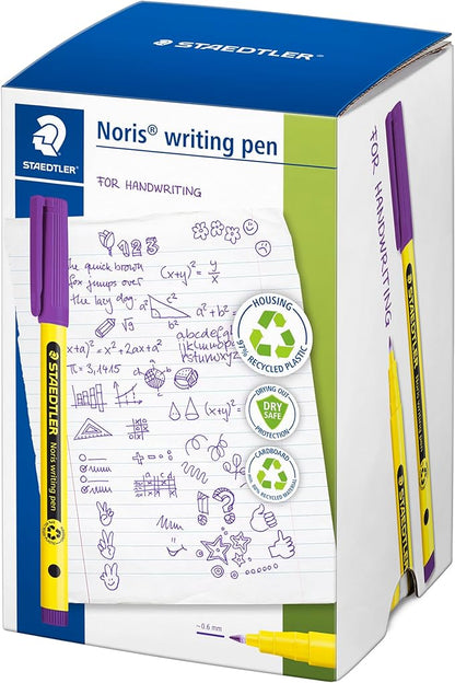 STAEDTLER 307-6 CT50 Noris Handwriting Pen - Violet (Tub of 50)