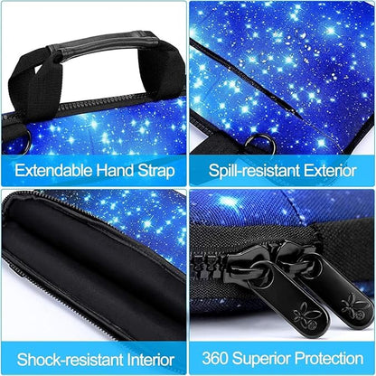 icolor 15" Laptop Shoulder Bag Carrying Holder 14.2" 15.4 inch Computer Tablet Canvas Handbag Case Notebook Messenger Briefcase