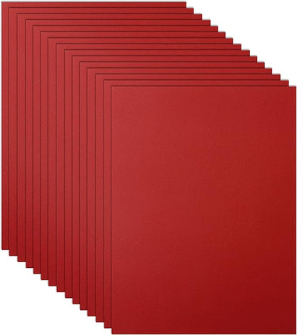 40 Sheets Dark Red Cardstock 8.5 x 11 Scrapbooking Paper, 200gsm/75lb Premium Construction Paper Card Stock for Making Cards, Wedding, School Crafting, Memus, Invitations