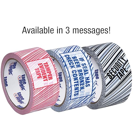 Aviditi Tape Logic, "If Seal Has Been" Printed Security Packing Tape, 3 Inch x 110 Yards, 2.5 Mil Thick, for Identification of Tampered Packages (6 Rolls)